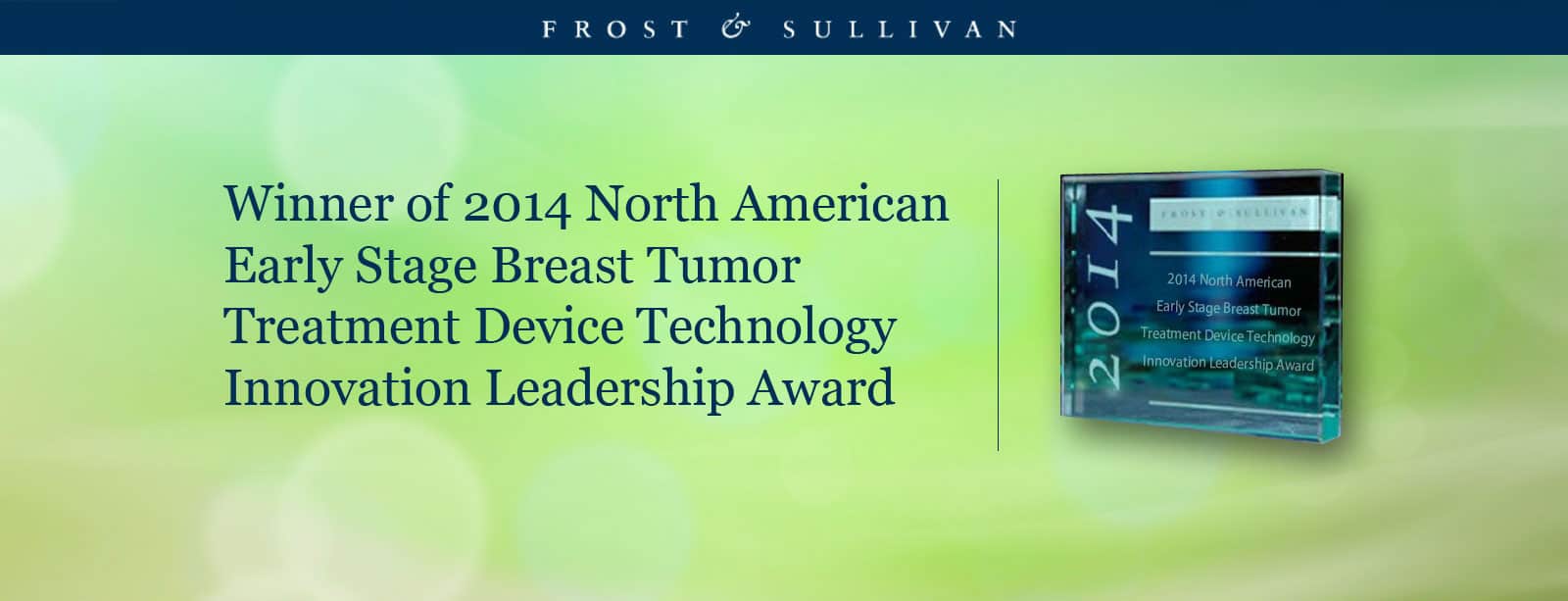 Novian Health Wins Acclaim from Frost & Sullivan for Novilase Interstitial Laser Ablation Therapy for Early-Stage Malignant Breast Tumors